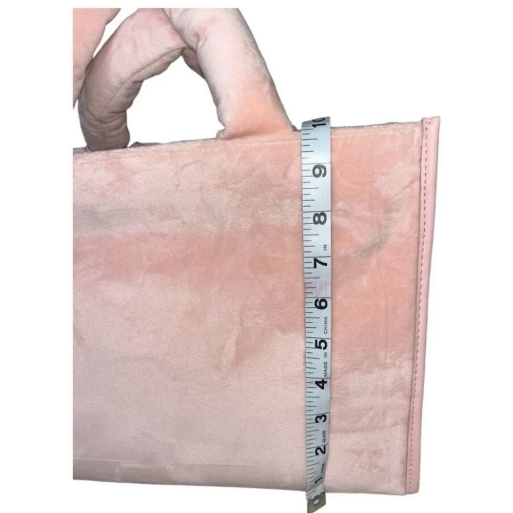 🔹️Juicy Couture 🔹️Pink diamond Spender Velour Pink Tote NWT ✨️💕